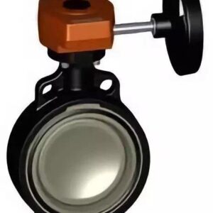 8" BUTTERFLY VALVE WAFER PVC VITON GEAR OPERATED