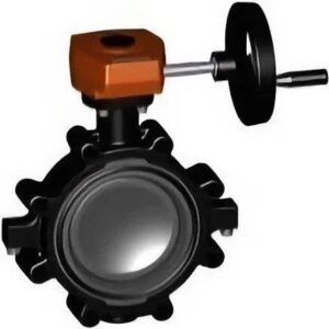 10" BUTTERFLY VALVE LUG PVC VITON GEAR OPERATED