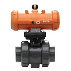 1-1/2" PNEUMATIC BALL VALVE PVC EPDM NC