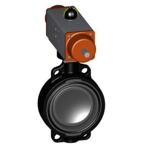 3" PNEUMATIC BUTTERFLY VALVE WAFER PVC EPDM FC