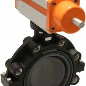 2" PNEUMATIC BUTTERFLY VALVE LUG PVC VITON FO